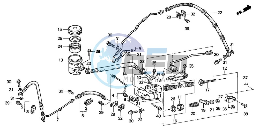 REAR BRAKE MASTER CYLINDER