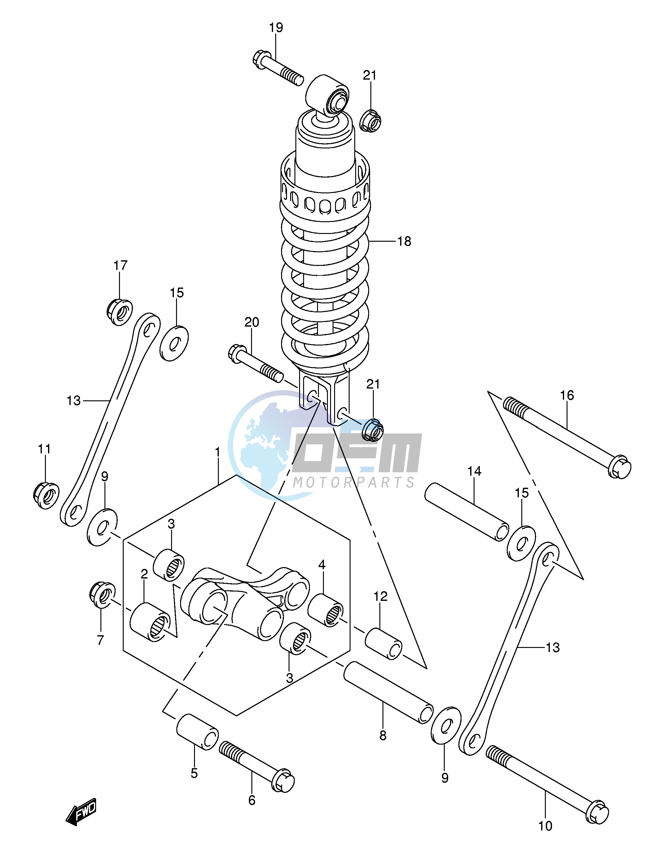 REAR CUSHION LEVER