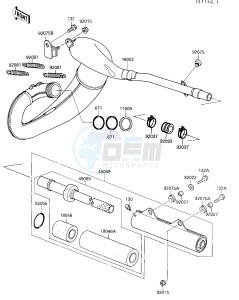 KX 250 G [KX250] (G1-G3) [KX250] drawing MUFFLER-- S- -