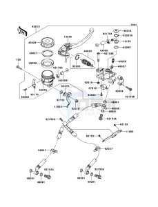 NINJA ZX-10R ZX1000E9F FR GB XX (EU ME A(FRICA) drawing Front Master Cylinder