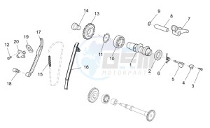 RXV-SXV 450-550 Vdb-Merriman drawing Rear cylinder timing system