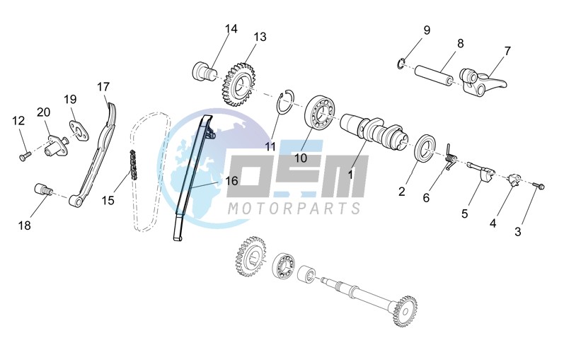 Rear cylinder timing system