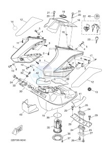 WR125X (22B8 22B8 22B8) drawing FUEL TANK