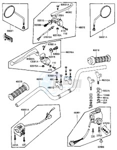 KZ 440 B (B1) drawing HANDLEBAR -- 81 B2- -