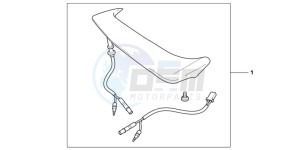 GL1800D GoldWing - GL1800-D UK - (E) drawing TRUNK SPOILER GRAPHI TE BLACK