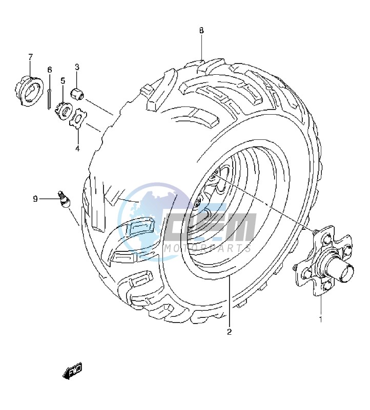 RIGHT REAR WHEEL (LT-A750XZL3 P17)