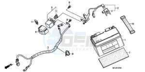 CBR600RR9 Europe Direct - (ED / MME SPC) drawing BATTERY