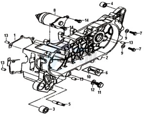 CROX 50 25KMH (L8 L9) NL EURO4 drawing L. CRANK CASE