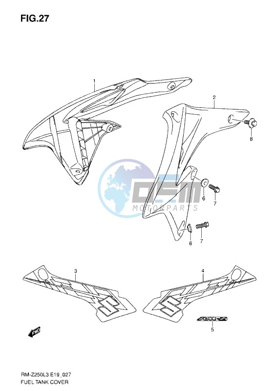 FUEL TANK COVER (L3-L4) L5