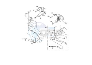 NXC CYGNUS X 125 drawing HANDLE SWITCH