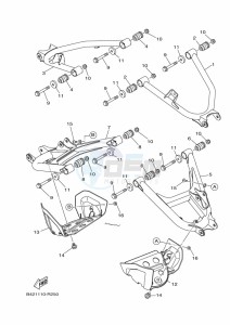 YXM700E YXM70VPAK (B5FH) drawing REAR ARM