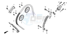 CBF600S drawing CAM CHAIN/TENSIONER (CBF600S8/SA8/N8/NA8)