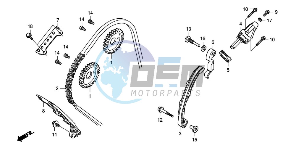 CAM CHAIN/TENSIONER (CBF600S8/SA8/N8/NA8)