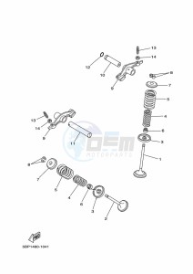 XT250 XT250M (B1UC) drawing VALVE