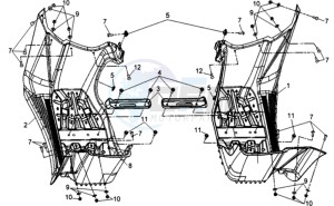 QUADRAIDER 600 drawing FOOTREST L / R