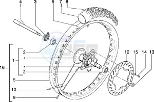 Eaglet automatic 50 drawing Front wheel