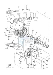 YFM300 RAPTOR 300 (1SC2 1SC3 1SC1 1SC1) drawing DRIVE SHAFT