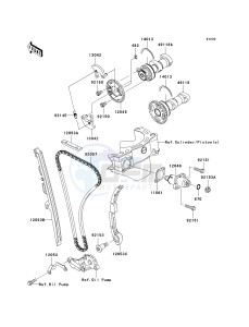 KLX 450 A [KLX450R] (A8F-A9F) A8F drawing CAMSHAFT-- S- -_TENSIONER