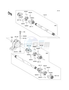 KAF 620 R [MULE 4010 TRANS4X4] (R9F-RAFA) RAF drawing DRIVE SHAFT-PROPELLER