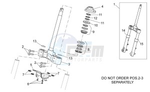 Scarabeo 300 Light e3 drawing Front fork I