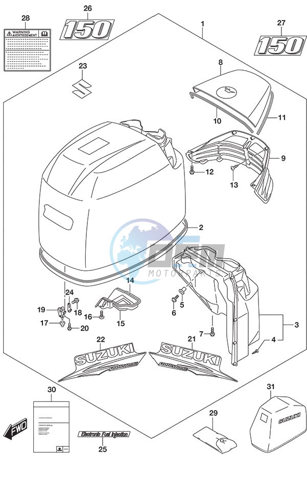 Engine Cover (White)