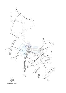 XT660R (5VKL 5VKL 5VKL 5VKL) drawing COWLING 1