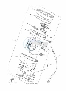 XTZ125E (1SBH) drawing METER