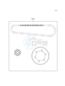 EN 500 C [VULCAN 500 LTD] (C1-C5) [VULCAN 500 LTD] drawing CHAIN KIT