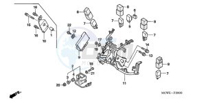 VFR8009 Europe Direct - (ED / MME) drawing COWL STAY (VFR800)