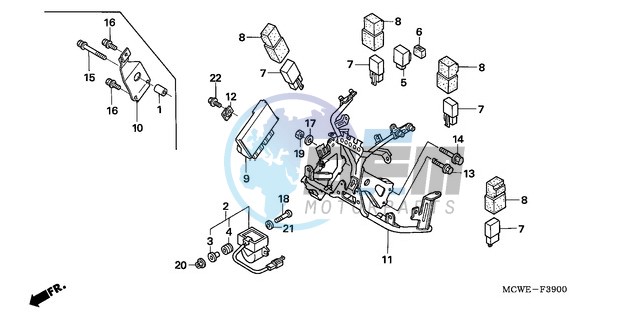 COWL STAY (VFR800)