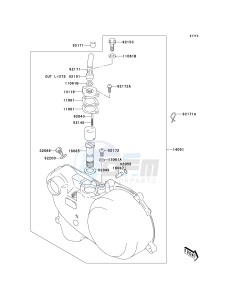 KSF 50 A [KFX50] (A6F) A6F drawing OIL PUMP_OIL FILTER