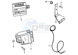 TREKKER - 100 cc drawing ELECTRONIC ANTITHEFT