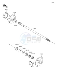 JET SKI ULTRA LX JT1500KJF EU drawing Drive Shaft