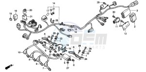 CBR600SE drawing WIRE HARNESS