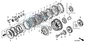 VT750C2SD UK - (E) drawing CLUTCH