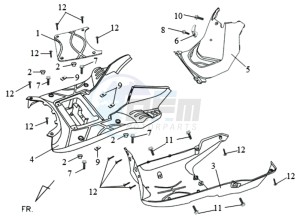 ORBIT II 50 TS L1-L6 drawing FOOTREST