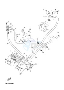 YP125RA (ABS) X-MAX 250 X-MAX 250 (1YS6 1YS6 1YS6) drawing RADIATOR & HOSE