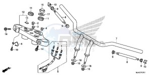 VT750C2BE Shadow - VT750C2B-E UK - (E) drawing HANDLE PIPE (VT750C2B)