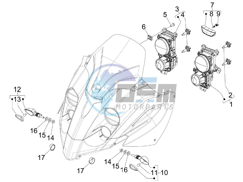 Head lamp - Turn signal lamps