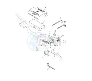 YZ LC 125 drawing HANDLE SWITCH AND LEVER