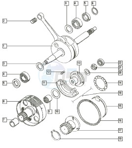 LIMITED_24-45kmh_T-V 50 T-V drawing Crankshaft-cluth