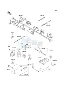 BN 125 A [ELIMINATOR 125] (A6F-A9F) A9F drawing CHASSIS ELECTRICAL EQUIPMENT