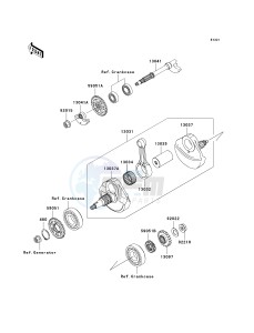 KX 450 D (KX450F) (F8F) D8F drawing CRANKSHAFT