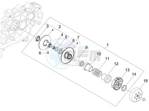 Stalker 50 Naked drawing Driven pulley