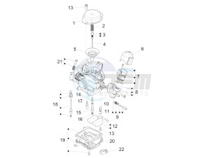 Primavera 50 4T-4V (NAFTA) drawing Carburetor's components