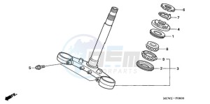 VFR8009 Ireland - (EK / MME TWO) drawing STEERING STEM