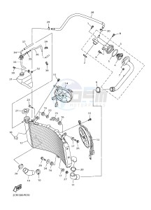 YZF-R1M 998 R6 (2KSL) drawing RADIATOR & HOSE