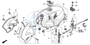 CBF250 drawing FUEL TANK