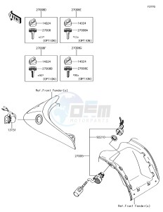 BRUTE FORCE 750 4x4i EPS KVF750GFF EU drawing Ignition Switch