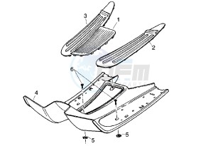 ET2 INIEZIONE 50 drawing Footrest Plane